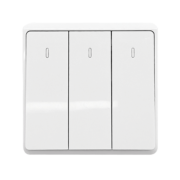 LONDON THREE BUTTONS ONE WAY SWITCH WHITE