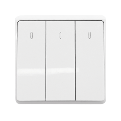 LONDON THREE BUTTONS ONE WAY SWITCH WHITE