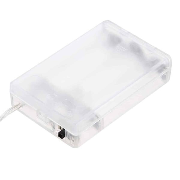 100020 Αδιάβροχα Λαμπάκια LED 4Watt Λευκό με Μπαταρία & Κοντρόλερ – 100τμχ / 10 Μέτρα - Image 4