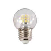 100091 Λάμπα LED E27 G45 Γλομπάκι 2W 80lm 260° AC 220-240V IP20 Φ4.5 x Υ6.9cm - 2 Χρόνια Εγγύηση Λευκό Ημέρας