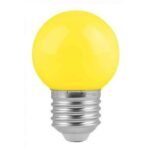 100091 Λάμπα LED E27 G45 Γλομπάκι 2W 80lm 260° AC 220-240V IP20 Φ4.5 x Υ6.9cm - 2 Χρόνια Εγγύηση Κίτρινο