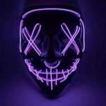 100239 Μάσκα με φωτισμό Led Neon Φούξια