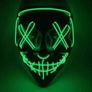 100238 Μάσκα με φωτισμό Led Neon Πράσινο