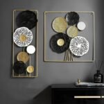 101325 Μεταλλικό Διακοσμητικό Τοίχου Flower-A 45x45CM - Image 3