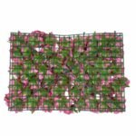 Τεχνητό Διακοσμητικό Πάνελ Λουλουδιών Μ60 x Π40 x Υ6cm Ορτανσία Κόκκινο - Image 3