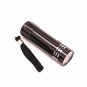 100271 Φακός Χειρός LED Μεταλλικός με 9 LED