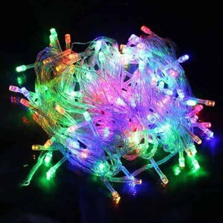 Χριστουγεννιάτικα-Λαμπάκια-LED-3Watt-RGB 100023 100τμχ Επεκτεινόμενα Χριστουγεννιάτικα Λαμπάκια LED 3Watt RGB - Image 1