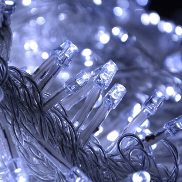 100024 Επεκτεινόμενα 100 Χριστουγεννιάτικα Λαμπάκια LED 3Watt Λευκό - Image 4