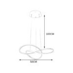 Artemisia Κρεμαστό Φωτιστικό Οροφής LED 40W CCT Dimmable Μαύρο με χειριστήριο - Image 3