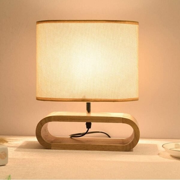 100809 Public Επιτραπέζιο Φωτιστικό Ξύλινο 1xE27 – Minimal Design με Ζεστή Αίσθηση (25x31cm) - Image 4