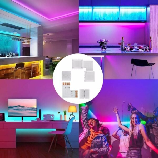 100990 Κονέκτορας L για Ταινία LED 7.2 & 14.4 Watt RGB - Image 3