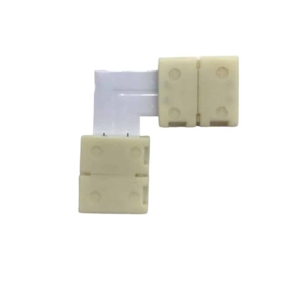 101340 Ταχυσύνδεσμος L με Κλίπ για Ταινίες LED Μονόχρωμες 10mm – Γωνιακός Σύνδεσμος - Image 2