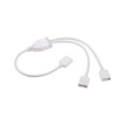 100099 Ταχυσύνδεσμος Τροφοδοσίας Διαχωριστής (Splitter) - 1 x Strip To 2 x Strip 4 PIN Female για Ένωση από 1xRGB σε 2xRGB Ταινίες LED Πλάτους 10mm