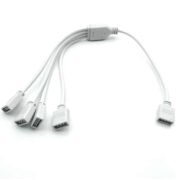 101350 Ταχυσύνδεσμος Τροφοδοσίας Splitter 1 σε 4 – 4 PIN Female για Ταινίες LED RGB 10mm
