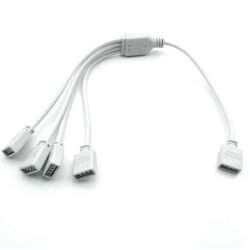 101350 Ταχυσύνδεσμος Τροφοδοσίας Splitter 1 σε 4 – 4 PIN Female για Ταινίες LED RGB 10mm