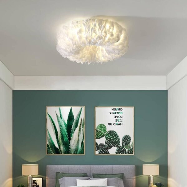 G7B1020 Roma-C Φωτιστικό οροφής με πούπουλο 6ΧΕ27 D50 - Image 4