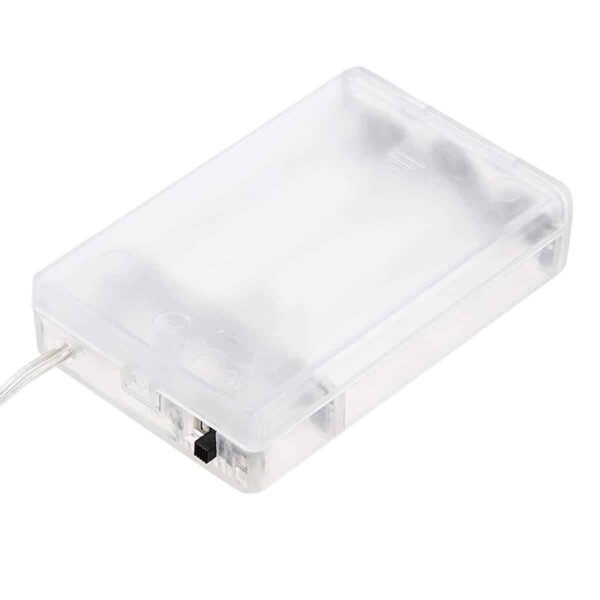 100020 Αδιάβροχα Λαμπάκια LED 4Watt Λευκό με Μπαταρία & Κοντρόλερ – 100τμχ / 10 Μέτρα - Image 4