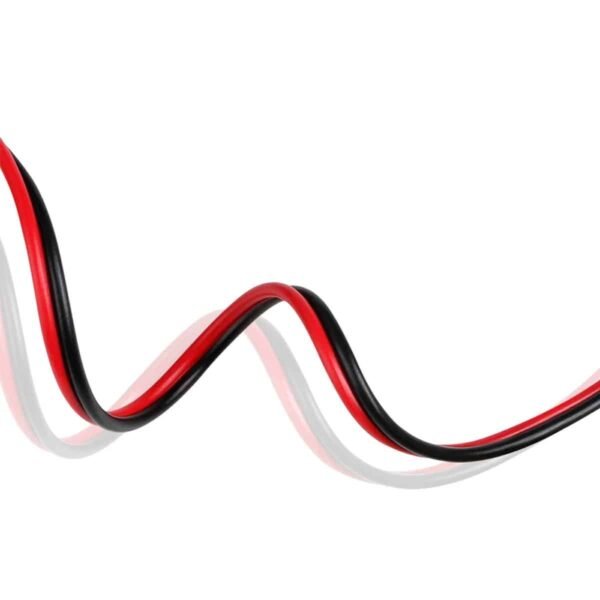 100060 Καλώδιο Ήχου/Ρεύματος DC 12/24/48V 2x0.25mm Κόκκινο/Μαύρο 1 Μέτρο - Image 3