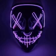 100239 Μάσκα με φωτισμό Led Neon Φούξια