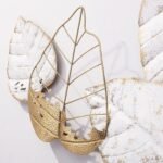 19080 Μεταλλικό Διακοσμητικό Τοίχου Leaves 124x5x54CM - Image 4