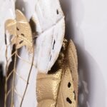 19080 Μεταλλικό Διακοσμητικό Τοίχου Leaves 124x5x54CM - Image 3