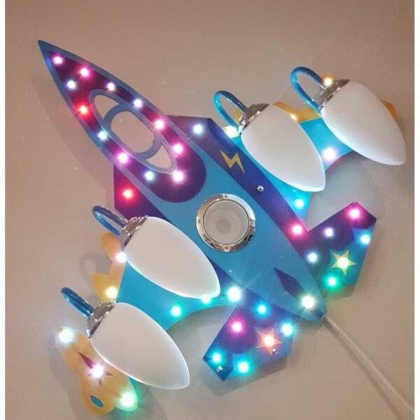 Παιδικό Φωτιστικό αεροπλάνο με Bluetooth & Ηχείο - Image 3