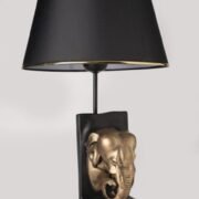 TLT 1262-GD ΕΠΙΤΡΑΠΕΖΙΑ ΛΑΜΠΑ ΜΑΥΡΗ ΦΙΓΟΥΡΑ ΕΛΕΦΑΝΤΑ