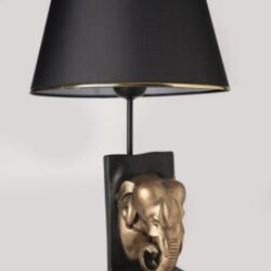 TLT 1262-GD ΕΠΙΤΡΑΠΕΖΙΑ ΛΑΜΠΑ ΜΑΥΡΗ ΦΙΓΟΥΡΑ ΕΛΕΦΑΝΤΑ