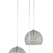 PDC 3461-3 ΡΟΖΕΤΑ  ΝΙΚΕΛ 3/Φ ΗΜΙΣΦΑΙΡΙΑ ΜΕ ΚΡΥΣΤΑΛΑΚΙΑ 3ΧΕ27