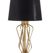 TLC 8806 GDM ΕΠΙΤΡΑΠΕΖΙΑ ΛΑΜΠΑ ΣΧ. ΓΡΑΜΜΙΚΟ ΑΜΠΑΖΟΥΡ ΜΑΥΡΟ ΕΣΩΤΕΡΙΚΑ ΧΡΥΣΟ 1ΧΕ27