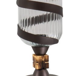 TLA 136 TR ΠΟΡΤΑΤΙΦ ΡΟΥΣΤΙΚ ΜΕ ΛΑΜΑ ΚΑΙ ΔΙΑΦΑΝΟ ΓΥΑΛΙ  1xE-27 40W