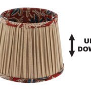 SPI 20 BG/RD-FL ΚΑΠΕΛΟ ΜΠΕΖ+ ΚΟΚΚΙΝΑ ΛΟΥΛΟΥΔΙΑ E14-Ε27  (30-35d-20h) UP/DOWN