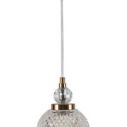 PDC 723-1 TR ΓΥΑΛΙΝΗ ΚΑΜΠΑΝΑ LED-5W  ΜΕ ΔΙΑΚΟΣΜΗΤΙΚΟ ΚΡΥΣΤΑΛΛΟ