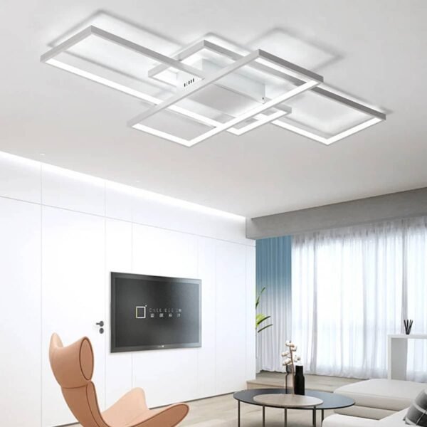 101490WH QUATTRO LED Φωτιστικό Κρεμαστό οροφής 108W 8640Lm CCT Dimmable με χειριστήριο - Image 3