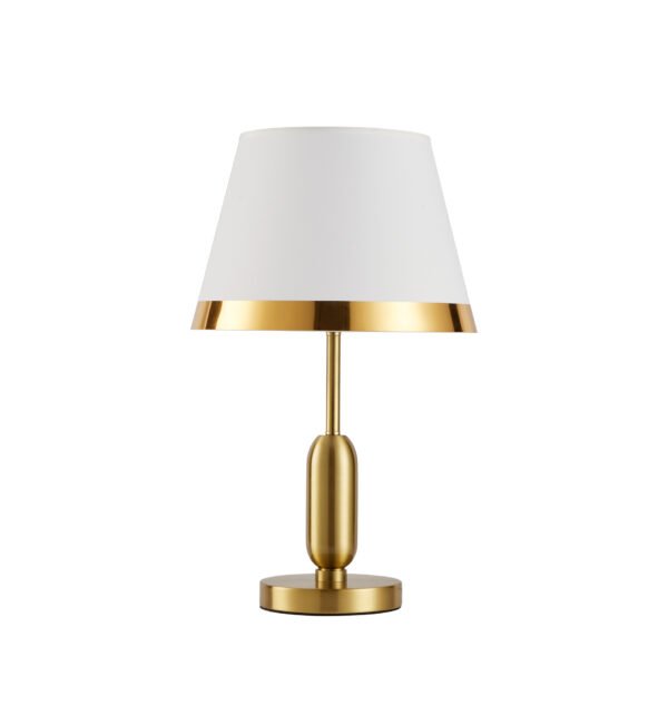 117a3d53c7-8dc3-6b95-6830-0193772e4c7c TLC 8815 AB ΕΠΙΤΡΑΠΕΖΙΑ ΛΑΜΠΑ ΟΞΥΝΤΕ ΑΠΛΗ ΒΑΣΗ ΑΜΠΑΖΟΥΡ ΜΠΕΖ ΧΡΥΣΟ ΣΙΡΙΤΙ 1xE27 - Image 1