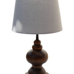 TLA 70# ΕΠΙΤΡΑΠΕΖΙΑ ΛΑΜΠΑ ΜΠΟΜΠΕ ΞΥΛΟ ΜΕ ΑΜΠΑΖΟΥΡ ΜΠΕΖ 1ΧΕ27