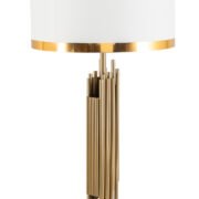 TLC 8801 AB ΕΠΙΤΡΑΠΕΖΙΑ ΛΑΜΠΑ ΟΞΥΝΤΕ ΜΕ ΒΕΡΓΕΣ ΑΜΠΑΖΟΥΡ ΛΕΥΚΟ ΧΡΥΣΟ ΣΙΡΙΤΙ 1xE27