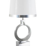 TLC 8813 CR ΕΠΙΤΡΑΠΕΖΙΑ ΛΑΜΠΑ ΝΙΚΕΛ ΣΤΡΟΓΓΥΛΗ ΒΑΣΗ ΑΜΠΑΖΟΥΡ ΜΠΕΖ ΑΣΗΜΙ ΣΙΡΙΤΙ 1xE27