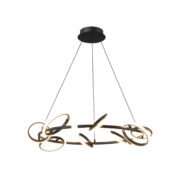 PDC 560-8  LED ΣΤΡΟΓΓΥΛΟ  ΜΕ  ΚΥΚΛΟΥΣ ΜΑΥΡΟ 72W 3000K 4200 LUM