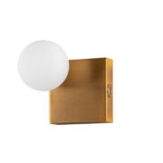 WLC 2487-1 AB ΑΠΛΙΚΑ ΤΕΤΡΑΓΩΝΗ ΜΕ ΓΛΟΜΠΟ ΟΠΑΛΙΝΑ ΚΑΙ ΣΠΟΤ LED 1xG9