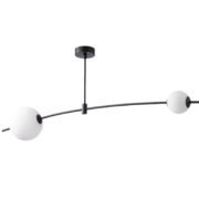 CCC 553-2 ΟΡΟΦΗΣ ΓΡΑΜΜΙΚΟ ΜΑΥΡΟΣ ΣΚΕΛΕΤΟΣ ΜΕ ΔΥΟ ΦΟΥΣΚΕΣ LED 20W 3000K 1200 LUM