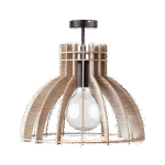 WOODY-4 ΚΡΕΜΑΣΤΟ ΦΩΤΙΣΤΙΚΟ 1XE27 ΜΑΥΡΟ/ΞΥΛΟ