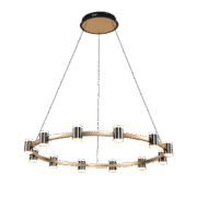 AXEL LED ΠΟΛΥΦΩΤΟ 96W 3000K ΜΑΥΡΟ/ΧΡΥΣΟ