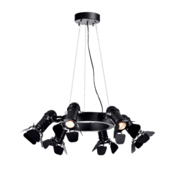CINEMA ΠΟΛΥΦΩΤΟ 6XE27 ΜΑΥΡΟ D630mm