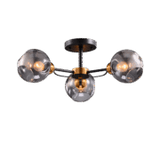 ELLARIA ΠΟΛΥΦΩΤΟ 3XE27 ΜΑΥΡΟ/ΧΡΥΣΟ ΑΝΤΙΚΕ