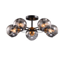 ELLARIA ΠΟΛΥΦΩΤΟ 5XE27 ΜΑΥΡΟ/ΧΡΥΣΟ ΑΝΤΙΚΕ