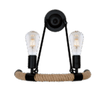 ROPE ΑΠΛΙΚΑ 2XE27 ΜΑΥΡΟ