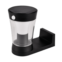 SOLAR WALL LAMP 3W IP54 WITH SENSOR, BLACK