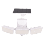 TRIPLE SOLAR FLOODLIGHT 15W IP54 WITH SENSOR, BLAC