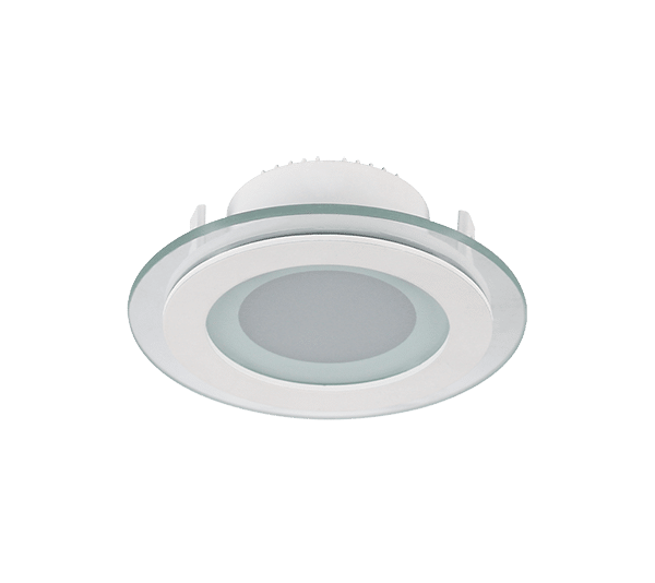 99LED638-2 LED ΠΑΝΕΛ ΣΤΡΟΓΓΥΛΟ ΜΕ ΓΥΑΛΙ 6W 4000K - Image 1